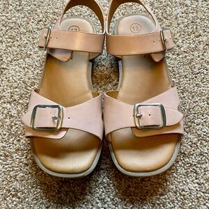 Cat & Jack Light Pink Girls Sandals Size 13